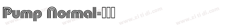 Pump Normal字体转换
